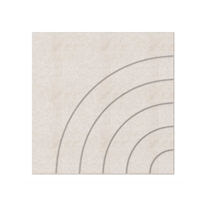 Arc HarmonyCARV Acoustic Felt Wall Panels in Oatmeal - OPEN BOX