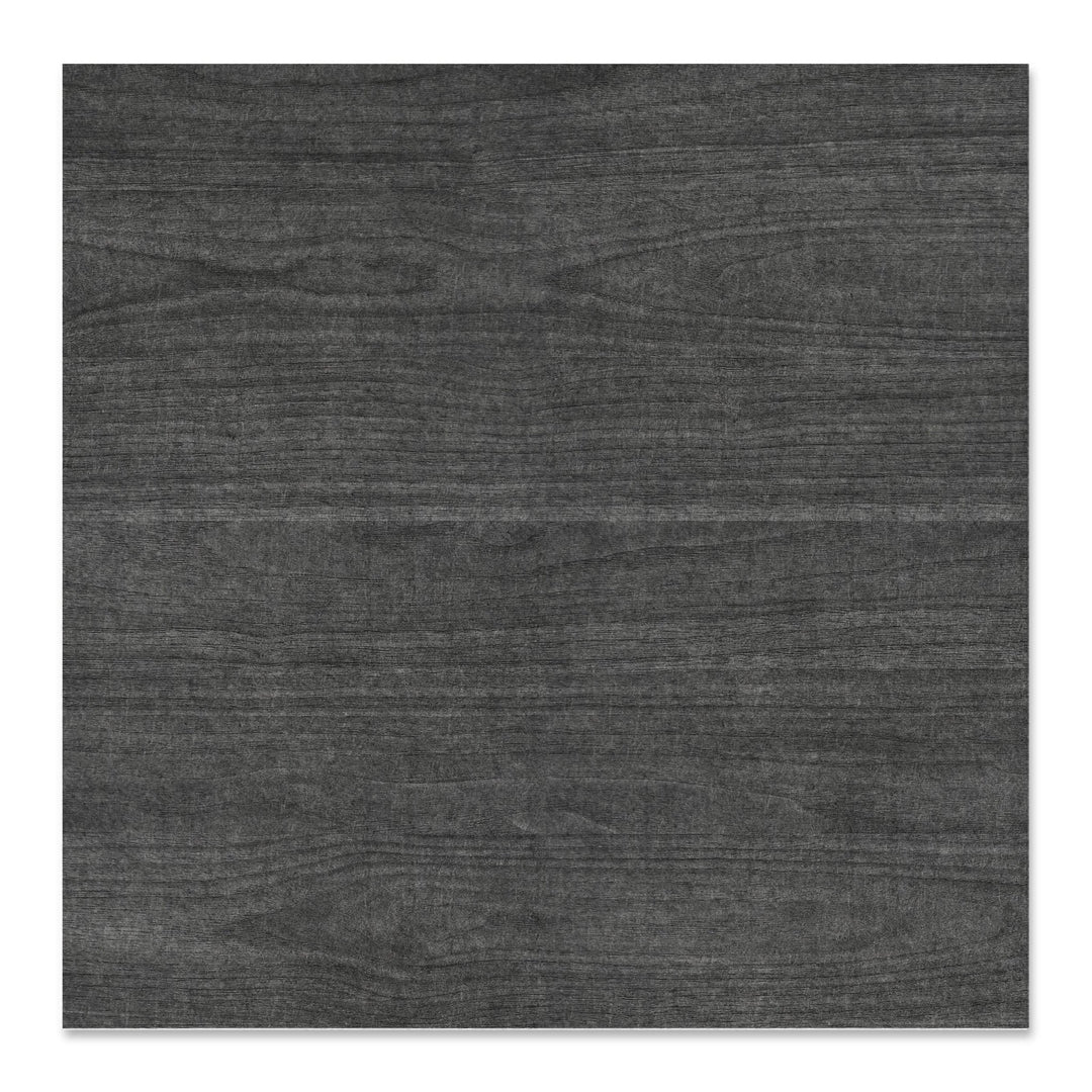 Slab HarmonyCARV Overlay acoustic felt wall panel in Dark Walnut with a straight-cut edge.
