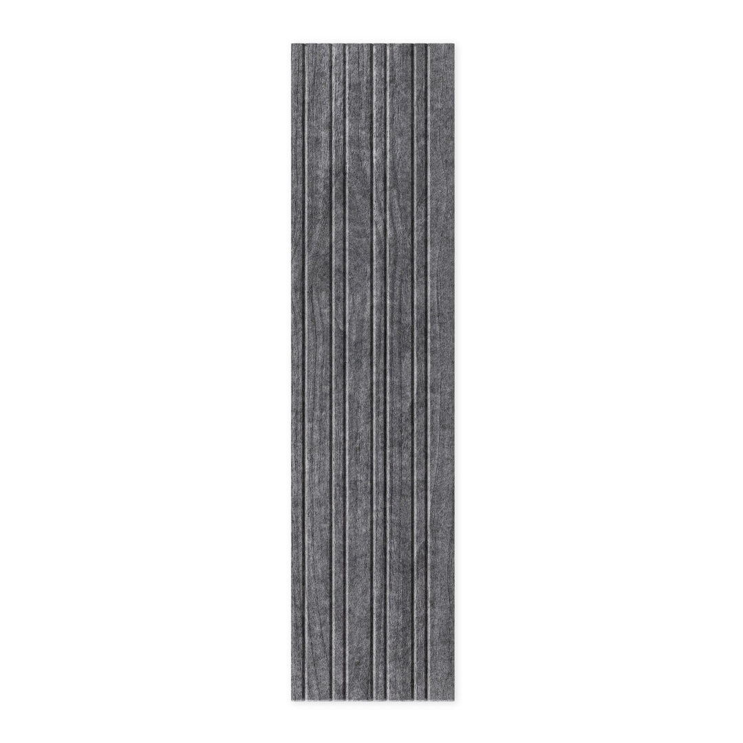 Slats HarmonyCARV white terrazzo acoustic wall panel.