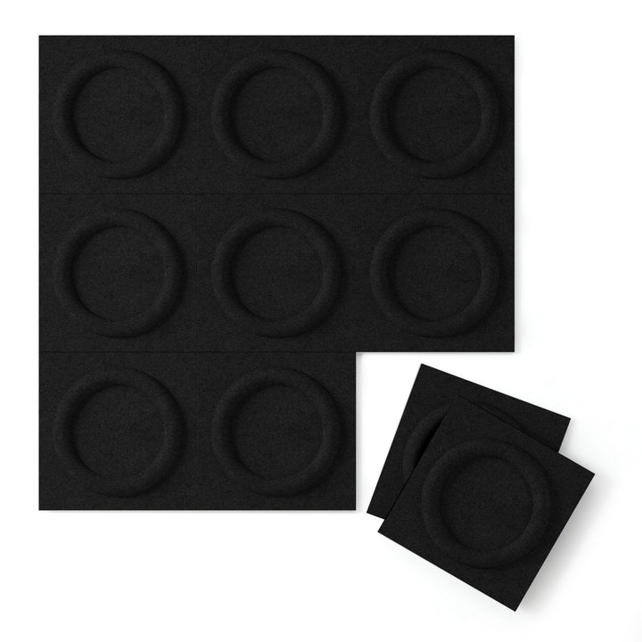 Harmony PET Felt 3D Panels - Halo Harmony3D Acoustic Wall Panels in Seafoam Felt - OPEN BOX - 4 - Inhabit