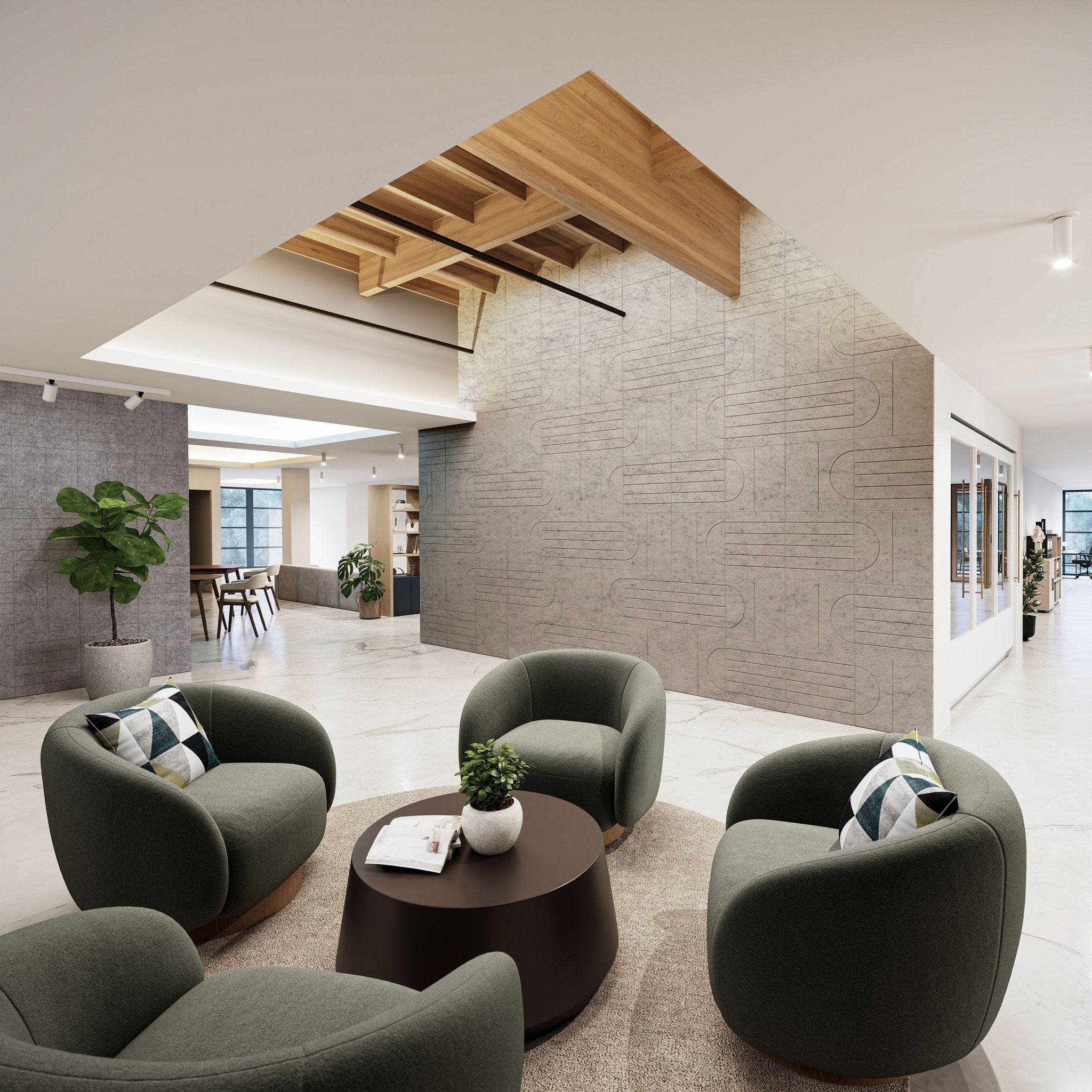 Level HarmonyCARV PET Felt Acoustic Wall Panels – Inhabit