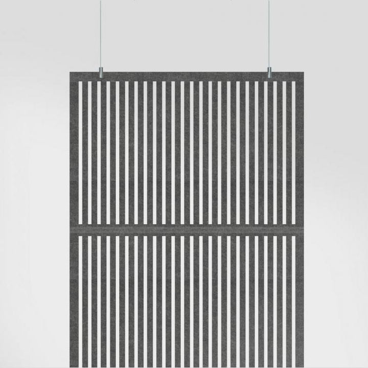 Vert HarmonyDIVDR hanging panels used as an acoustic room divider.